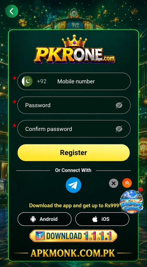pkrone game register